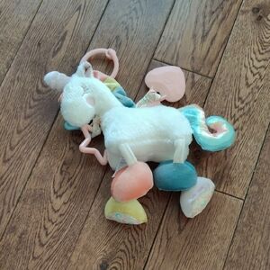 Itzy Ritzy Plush Unicorn Toy with Pastel Colors